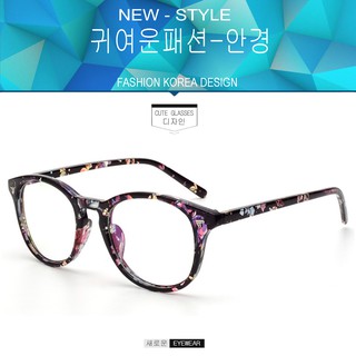 Fashion แว่นตากรองแสงสีฟ้า รุ่น 2179 C-6 สีดำลายกละ ถนอมสายตา (กรองแสงคอม กรองแสงมือถือ) New Optical filter