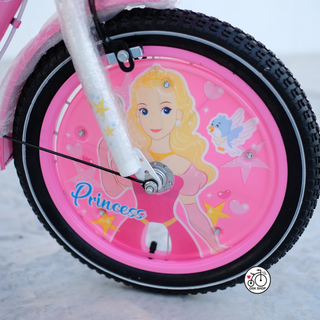 ภาพสินค้าจักรยานเด็ก จักรยานเจ้าหญิง 16 นิ้ว รุ่นเจ้าหญิง princess ฝาครอบล้อแสนน่ารัก จากร้าน oskshop บน Shopee ภาพที่ 4