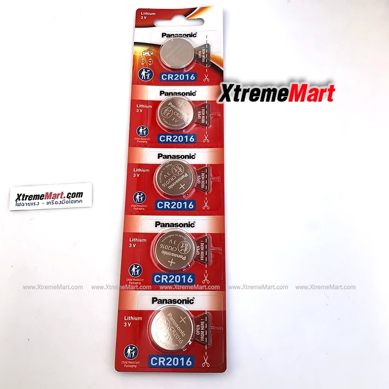 ถ่านกระดุม Panasonic รุ่น 2016 CR2016 3V 90 mAh Lithium Button Cell ...