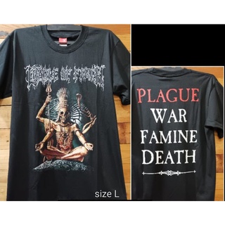 เสื้อยืดผ้าฝ้ายพิมพ์ลายขายดี เสื้อยืด วง Cradle OF FILTH BAND