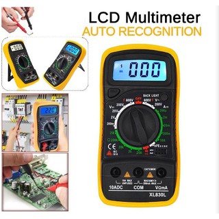 เครื่องวัดกระแสไฟฟ้า Professional แบบดิจิตอล AC/DC Ammeter Capacitance //พร้อมส่ง//