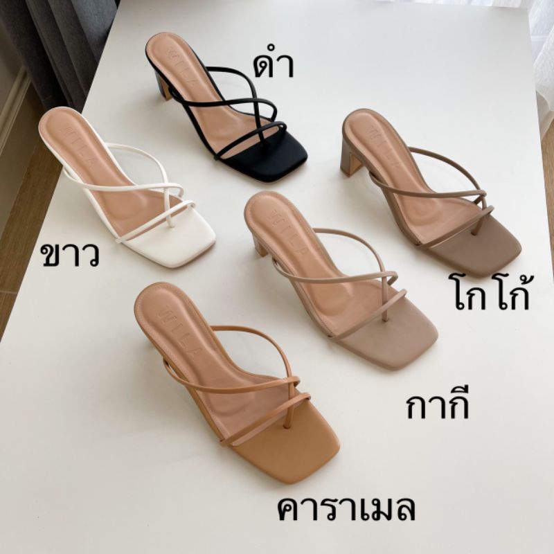 พร้อมส่ง-มีกล่อง-รองเท้าส้งสูงใส่สบายหนังนิ่มความสวยเต็มสิบบบไปเลยจ้าส้นเก๋มาก-สูง-2-5-ใส่แล้วเป๊ะมากค่ะซิส-ขนมจีน