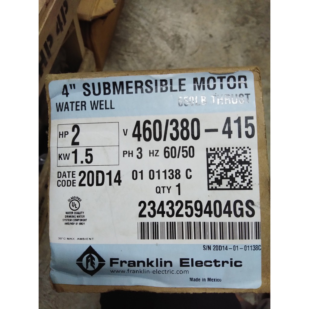 เฉพาะมอเตอร์-มอเตอร์ปั๊มซับเมอร์ส-franklin-2-hp-3-เฟส-380-v-แท้100-ส่งฟรี