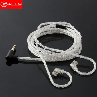 Jcally Jc08S Hifi Version 8 Core สายเคเบิ้ลชุบเงิน ( สีเงิน )