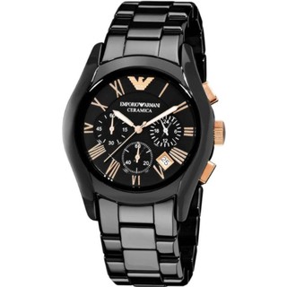 Emporio Armani นาฬิกาข้อมือผู้ชาย สีดำ สายเซรามิก รุ่น AR1410