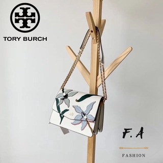 F.A (ของแท้ 100%) Tory Burch 896 counter limited edition ladies one-shoulder diagonal bag / chain handbag new organ bag