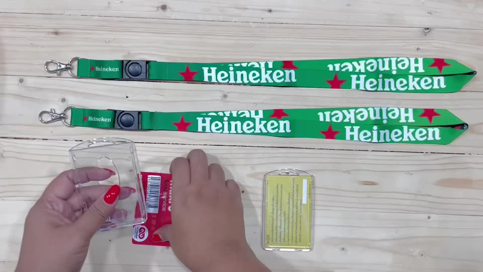 สายคล้องคอ-heineken-กรอบพลาสติกใสใส่บัตร-มีเก็บปลายทางcod