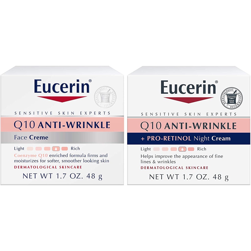 พร้อมส่ง-eucerin-q10-anti-wrinkle-day-face-cream-night-cream-2x48g