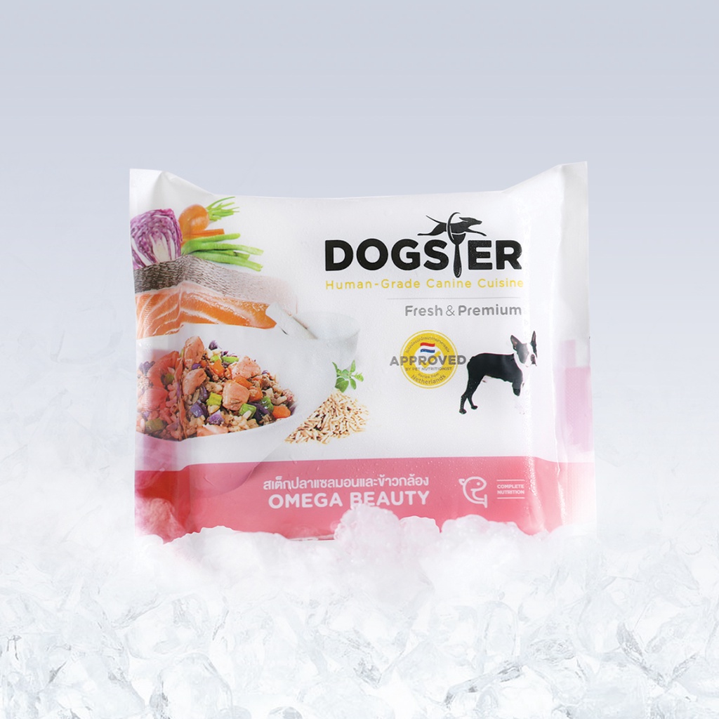 DOGSTER FRESH ด็อกส์เตอร์ เฟรช ขนาด120g. อาหารมื้อหลักสุนัข/อาหารสดแช่ ...