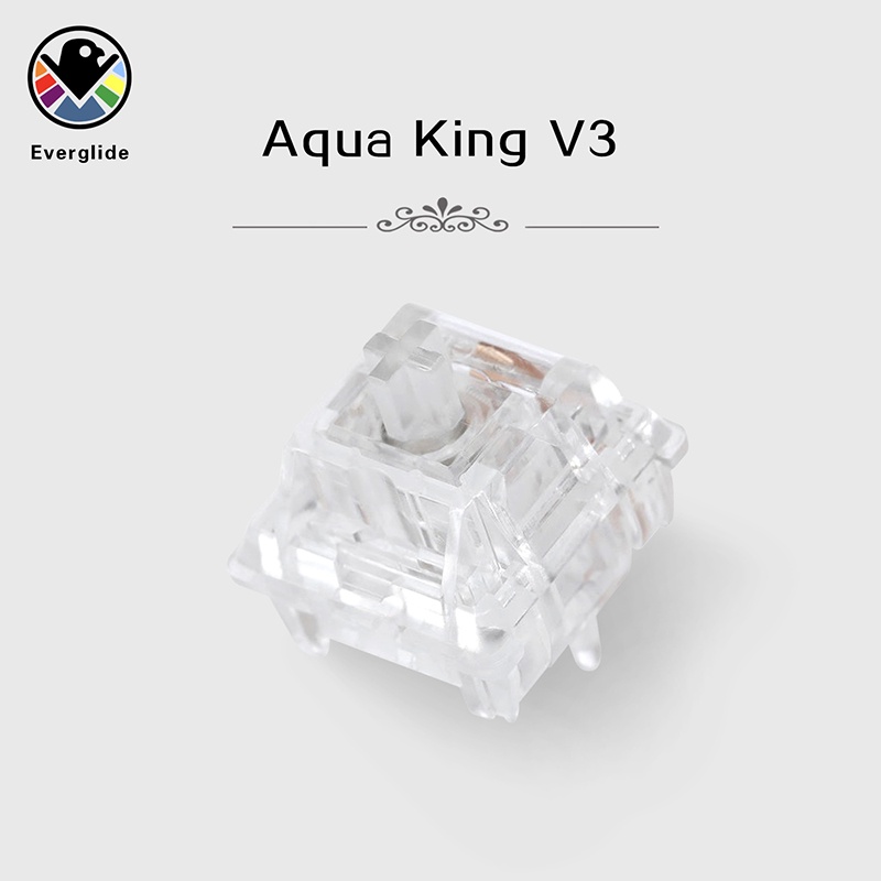 พร้อมส่ง-สวิตช์เชิงเส้น-v3-aqua-king-ของแท้-100-37g-5pin-rgb-force-mx-กลไกใส-เลือกลายได้-สําหรับ-everglide-water-king-aqua-king-v3-clear