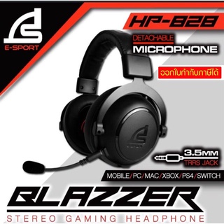 SIGNO HP-828 HP-829 Stereo Gaming Headphone รุ่น BLAZZER (Black) ( หูฟัง เกมส์มิ่ง ) รับประกันศูนย์2ปี