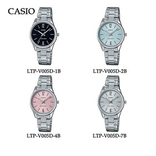 ภาพหน้าปกสินค้าCASIO นาฬิกาข้อมือผู้หญิง สายสแตนเลส สีเงิน รุ่น LTP-V005D ที่เกี่ยวข้อง