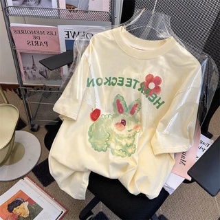 ภาพขนาดย่อของภาพหน้าปกสินค้าพร้อมส่ง เสื้อยืดแขนสั้น ผ้าฝ้ายแท้ 100% สีเหลืองครีม สไตล์เกาหลี ญี่ปุ่น ฤดูร้อน สําหรับเด็ก จากร้าน babycat2021.th บน Shopee