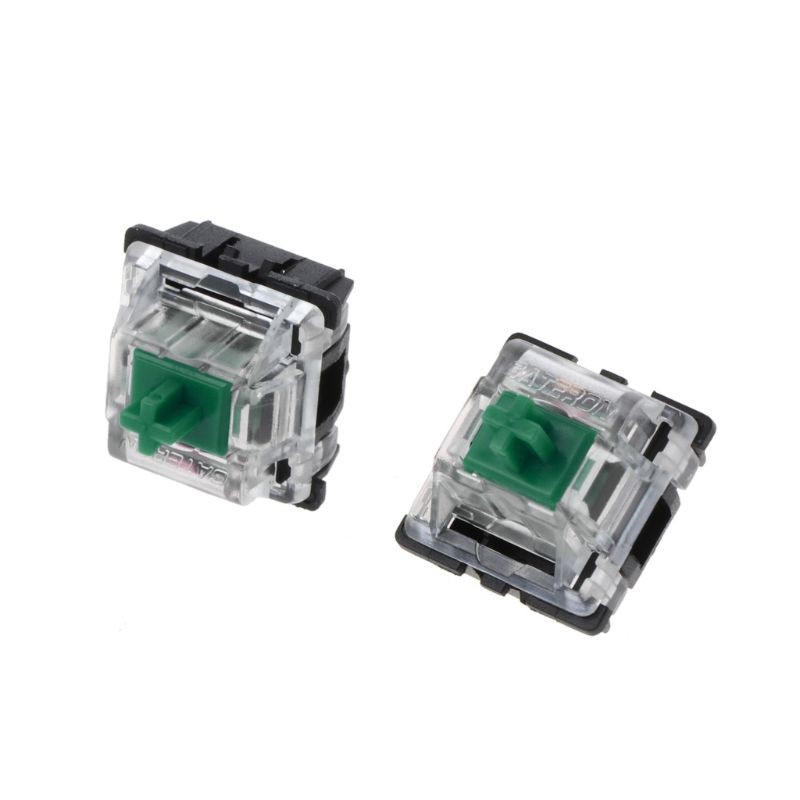 10pcs-mechanical-keyboard-gateron-mx-3-pin-green-switch-transparent-case