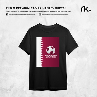 T-Shirt Round Neck Qatar Expect Amazing FIFA 2022 DTG Printed Logo 100% Premium Cotton Mens Lelaki Casual Streetwear