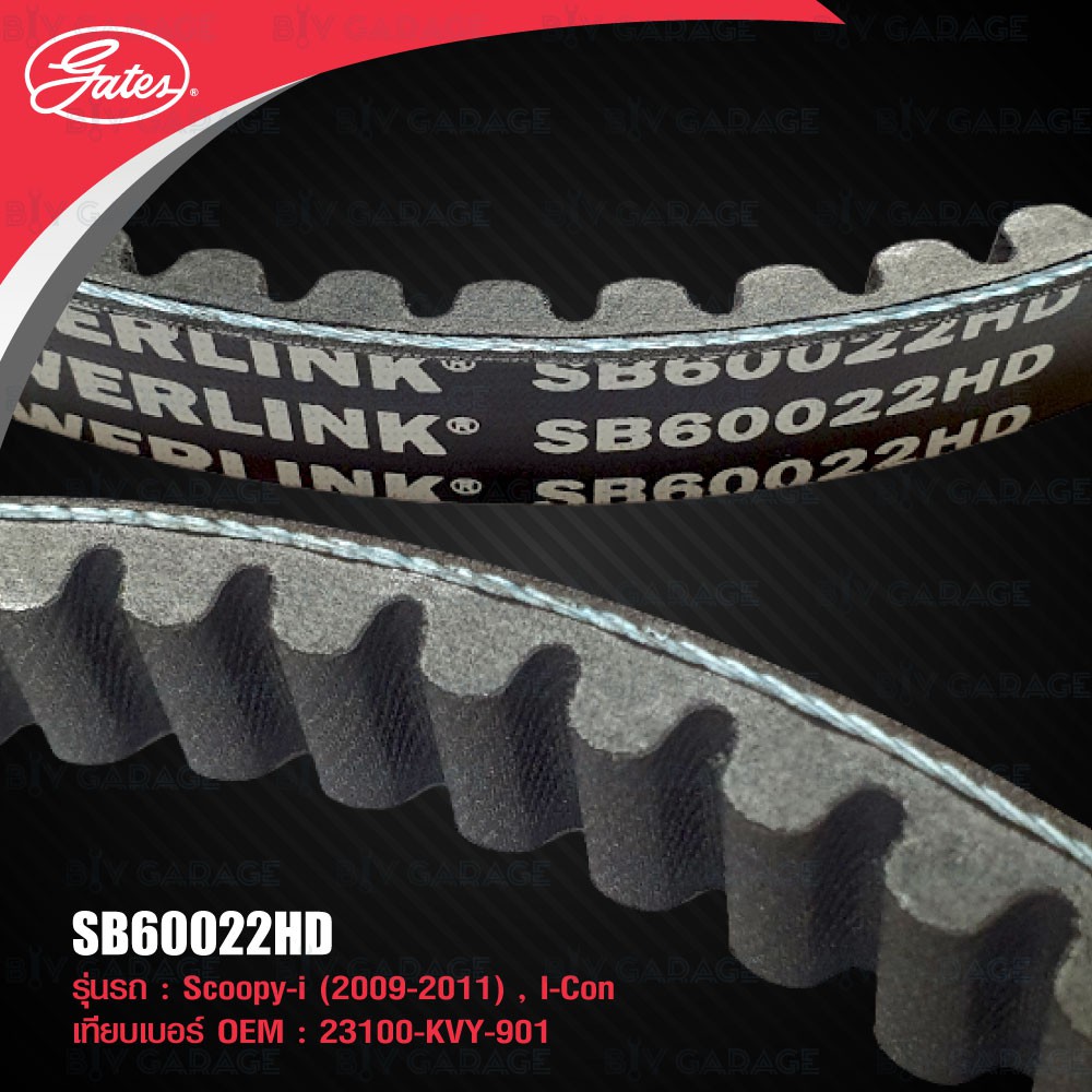 gates-powerlink-scooter-belt-สายพานสำหรับสกู๊ตเตอร์-scoopy-i-2009-2011-รุ่นเก่า-ไฟเลี้ยวหน้ารถที่แฮนด์-i-con