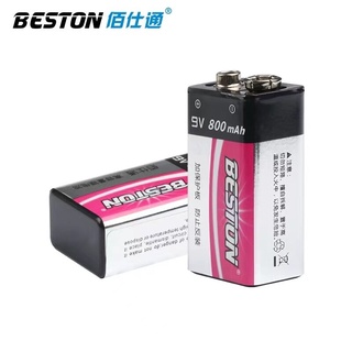 ถ่านชาร์จ BESTON 9V 800 mAh Li-ion Rechargeable Battery 1 ก้อน