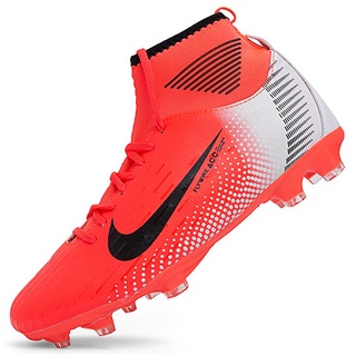 สินค้า ส่งจากกรุงเทพ Nike รองเท้าฟุตบอลคุณภาพสูง รองเท้าฟุตบอลกลางแจ้ง รองเท้าสตั๊ดหุ้มข้อ ยี่ห้อ