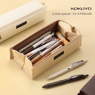 Kokuyo กระเป๋าดินสอ ผ้าแคนวาส ทรงสี่เหลี่ยม จุของได้เยอะ สําหรับใส่เครื่องเขียน