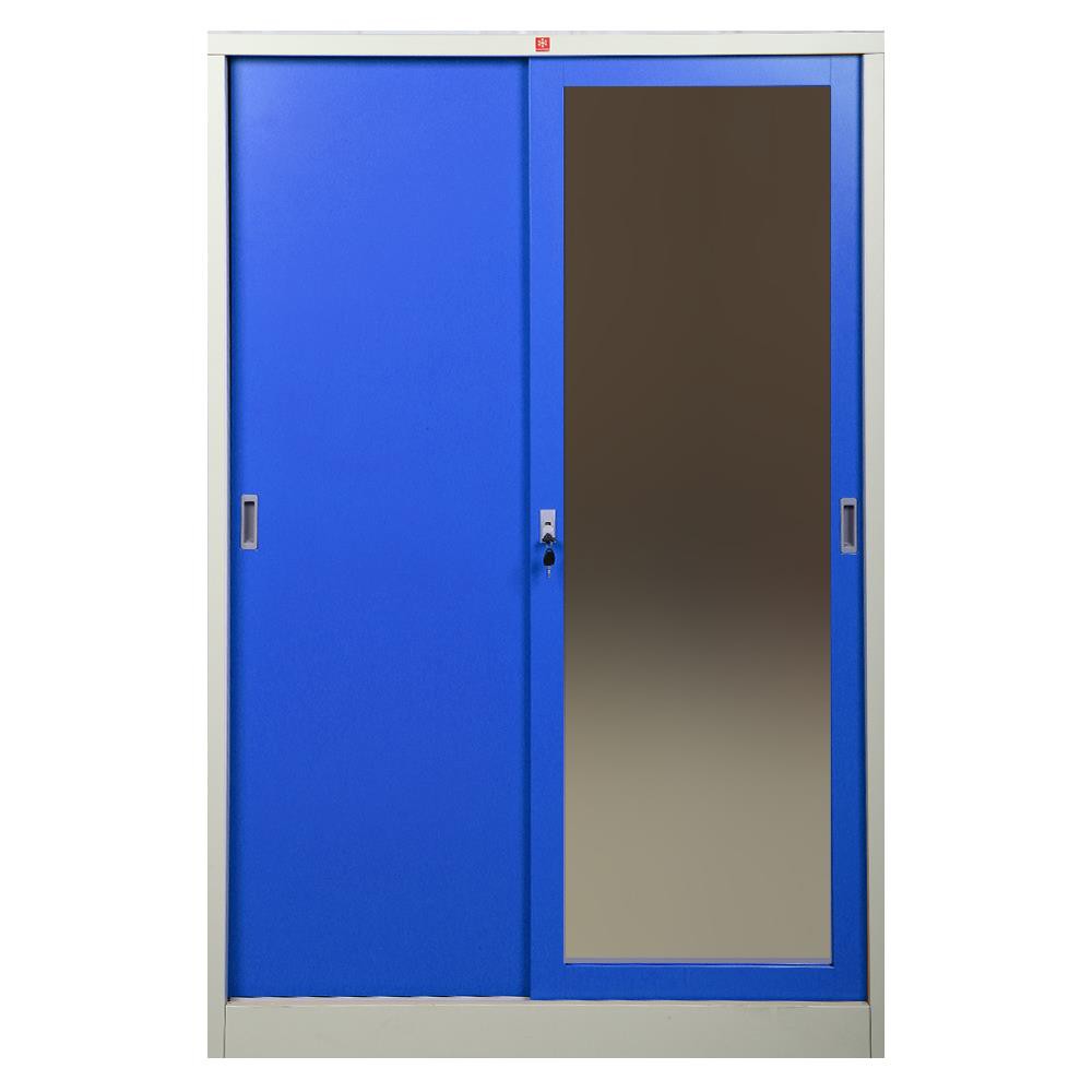 ตู้เสื้อผ้า-ตู้เสื้อผ้าบานผสม-kvs-126k-rg-สีน้ำเงิน-เฟอร์นิเจอร์ห้องนอน-เฟอร์นิเจอร์-ของแต่งบ้าน-wardrobe-mix-door-kvs-1