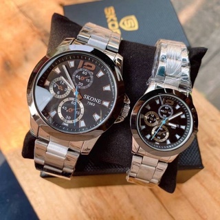 ภาพขนาดย่อของภาพหน้าปกสินค้าSkone รุ่น 7063 100% นาฬิกาข้อมือผู้ชาย นาฬิกาข้อมือผู้หญิง จากร้าน watchforyours บน Shopee