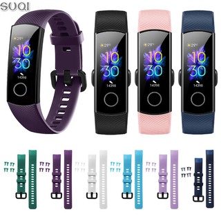 ภาพหน้าปกสินค้าsuqi สายนาฬิกาข้อมือ ซิลิโคน สําหรับ Honor Band 5/4 ที่เกี่ยวข้อง