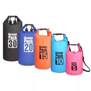 สินค้า Ocean Pack กระเป๋ากันน้ำแบบพกพาขนาด2L/3L/5L/10L/15L/20L