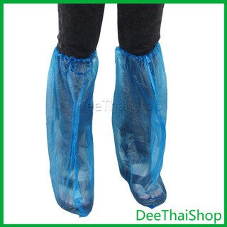 ภาพขนาดย่อของภาพหน้าปกสินค้าDeeThai ถุงครอบรองเท้ากันฝน ถุงพลาสติกยาว ถุงพลาสติกกันลื่น สำหรับสวมรองเท้า ที่คลุมรองเท้า Disposable foot cover จากร้าน deethaishop บน Shopee ภาพที่ 4