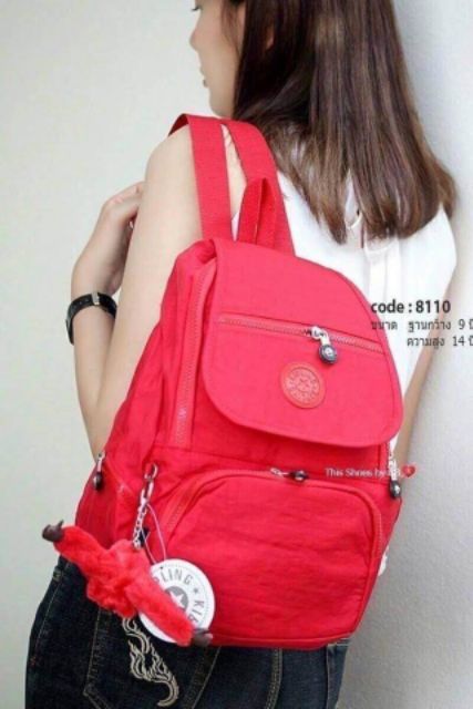 ราคา550-บาท-กระเป๋าเป้-kipling-สีพื้น-สีสันสดใส-พิมพ์ลายคมชัด-งานเกรด-a-มีซับใน-มีช่องใส่ของ