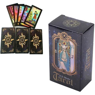 ภาพขนาดย่อของสินค้าA.E Waite Tarot Cards Holographic Laser Version Tarot Games