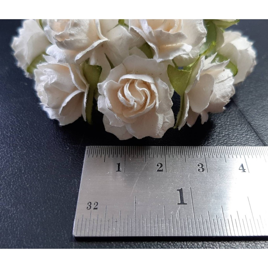 20-ดอก-rs250-ดอกไม้กระดาษสา-ดอกกุหลาบ-ดอกไม้กระดาษ-20-25-มม-paper-flower-rose-flower-20-25-mm
