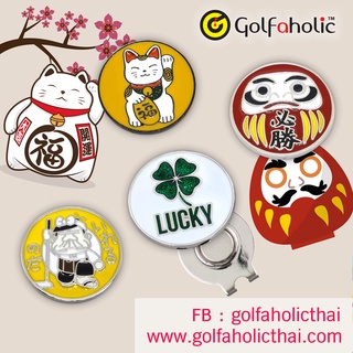 ภาพหน้าปกสินค้าBall Marker LUCKY DARUMA MANEKI NEKO Golfaholic  - บอลมาร์คเกอร์ โชคดี ที่เกี่ยวข้อง