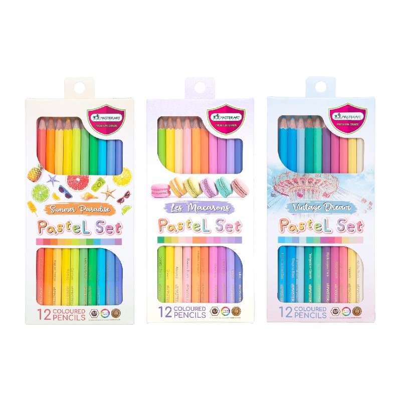 ภาพหน้าปกสินค้าMaster Art สีไม้ ดินสอสีไม้ 12 สีพาสเทล Special Collection จำนวน 1 กล่อง จากร้าน dhas_official_store บน Shopee