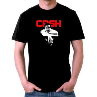 เสื้อยืด ผ้าฝ้าย 100% พิมพ์ลาย Johnny Cash Cash สวมใส่สบาย แฟชั่นสําหรับผู้ชายS-5XL