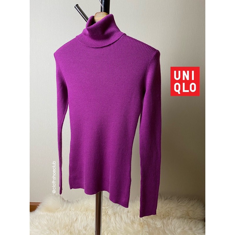 เสื้อคอเต่า-uniqlo-wool-แท้-size-m