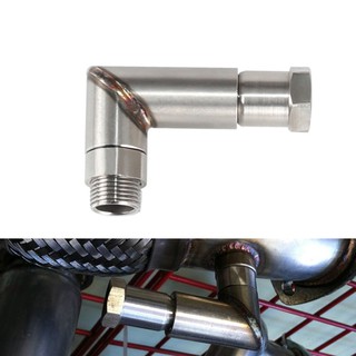 ภาพหน้าปกสินค้าอะแดปเตอร์ M18x1.5 O2 Oxygen Sensor Angled Extender Spacer 90 Degree Bung Extension Adapter Q46 ที่เกี่ยวข้อง