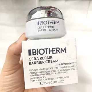 ส่งฟรี Biotherm Cera Repair Barrier Cream 15ml  ครีมทาหน้า OCT02