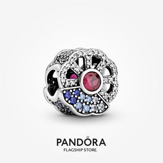 Pandora เครื่องรางชาร์ม รูปพัด สีฟ้า และสีชมพู ของขวัญวันหยุด สําหรับผู้หญิง p804