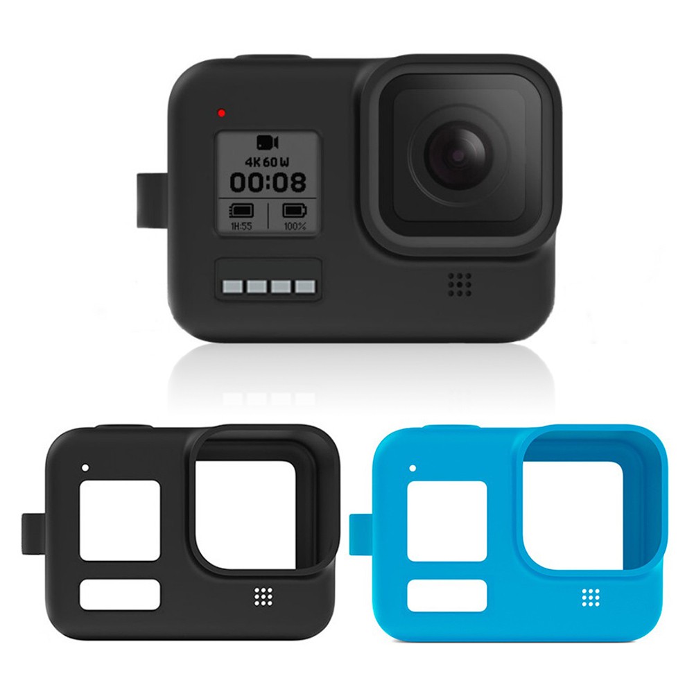 fengci-เคสกล้องซิลิโคนสีดําสําหรับ-gopro-hero-8