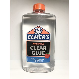 ELMERS Liquid School Glue, Clear, Washable กาวน้ำใสอเนกประสงค์ สำหรับงานทั่วไป ขนาด 946 mL.