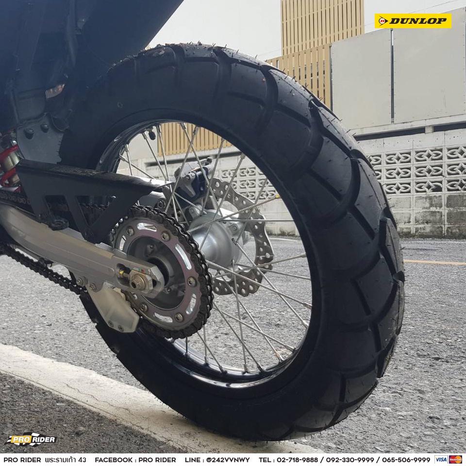 dunlop-d604-กึ่งวิบาก-ใส่-crf-crf250-crf300-klx-ยางมอเตอร์ไซค์กึ่งวิบาก