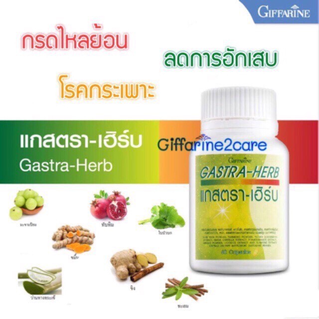 ส่งฟรี-แกสต้า-เฮิร์บ-กิฟฟารีน-gasta-herb-giffarine-สมุนไพร-7-ชนิด-ลดกรดไหลย้อน