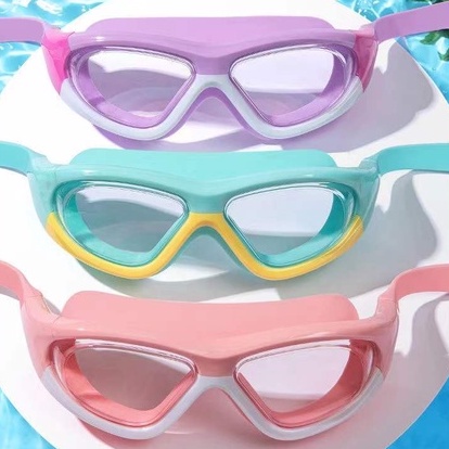 ภาพสินค้าแว่นตาว่ายน้ำเด็ก กันฝ้า สีสันสดใส แว่นว่ายน้ำเด็กป้องกันแสงแดด UV ไม่เป็นฝ้า แว่นตาเด็ก ปรับระดับได้ CVZA จากร้าน idurianav224 บน Shopee ภาพที่ 2