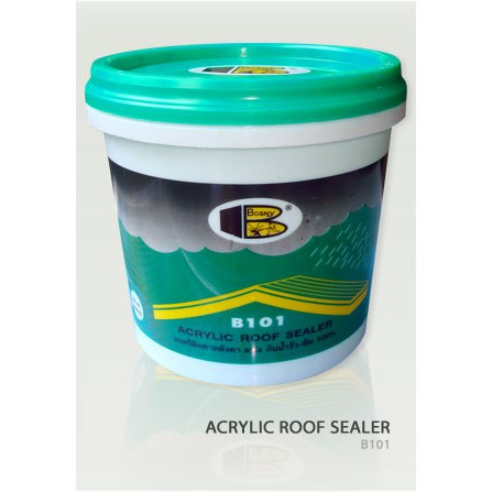 กาวอะครีลิคทาหลังคา-รูฟ-ซิลเลอร์-bosny-acrylic-roof-sealer-b101-1-กก-ดาดฟ้า-กันน้ำรั่ว-ซึม100-อุดรอยแตกร้าว-ซีเมนต์กันซึม-ปูนกันซึม