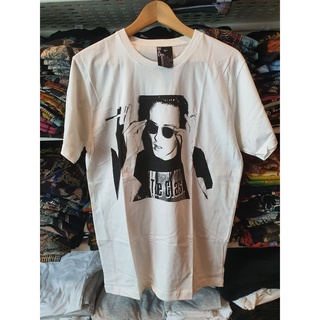 คอลูกเรือเสื้อยืดคอกลมเสื้อวง The Clash Joe Strummer T-shirtผ้าฝ้ายแท้