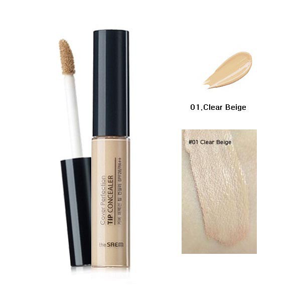 แท้-พร้อมส่ง-คอนซีลเลอร์-the-saem-cover-perfection-tip-concealer-spf-28-pa-6-5g-คอนซีลเลอร์-เครื่องสำอาง