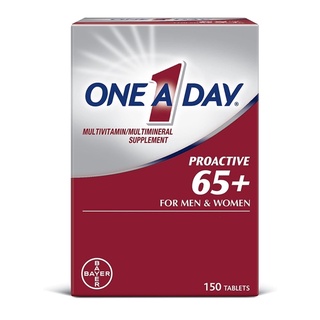 สินค้า 🌟พร้อมส่ง🌟วิตามินรวมสำหรับผู้สูงอายุ65+🇺🇸 One A Day Proactive 65+, Mens & Womens Multivitamin