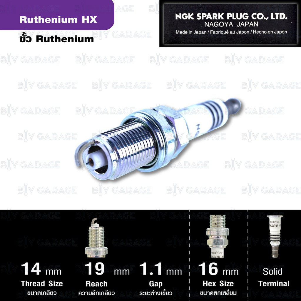 ngk-หัวเทียน-ruthenium-hx-fr5bhx-4-หัว-สำหรับ-accord-เก่า-mazda-323-prot-g-ford-laser-tierra-ใช้อัพเกรด-zfr5fix-11