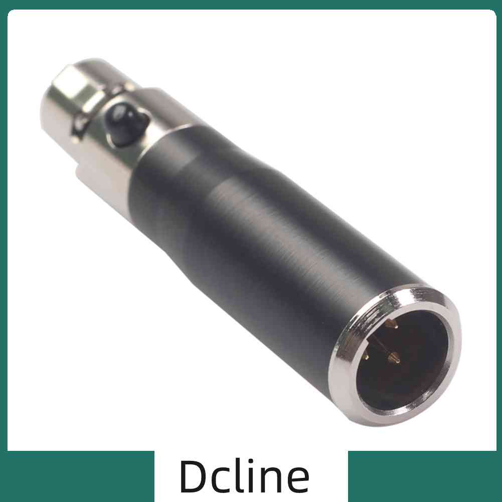 dcline-อะแดปเตอร์เชื่อมต่อเสียงโลหะ-xlr-3-pin-male-to-mini-xlr-4-pin-female