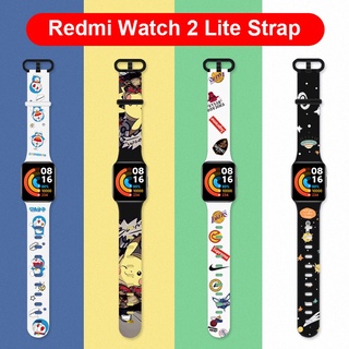 Redmi Watch 2 Lite Band ซิลิโคน พิมพ์ลายการ์ตูน Mi Watch 2 Lite สายนาฬิกา เปลี่ยนได้ สายรัดข้อมือ
